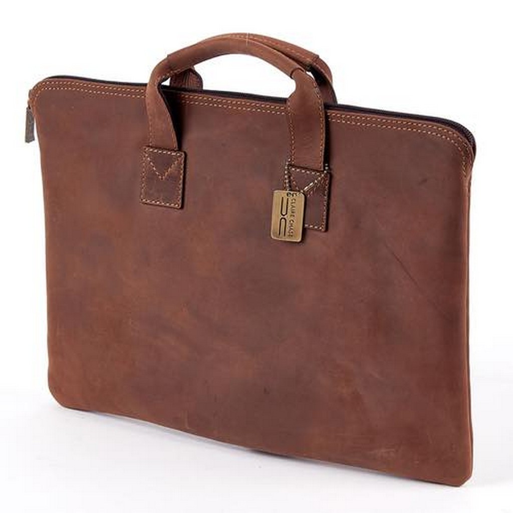 Rustic Folio with Handle custom leather briefcase 
